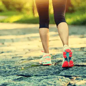 Walking on stable paths aids knee replacement recovery by gradually improving strength and mobility